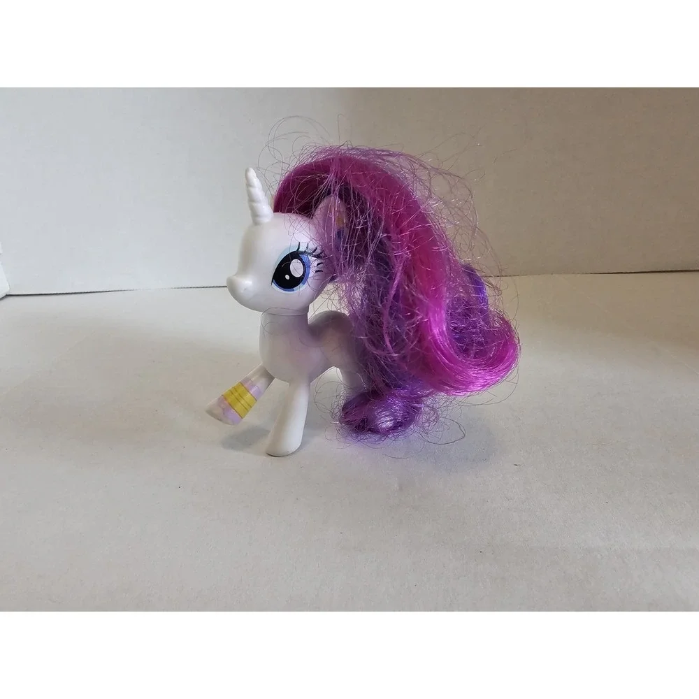 My Little Pony Rarity‎ Unicorn Figure White Pony Purple Hair ~3